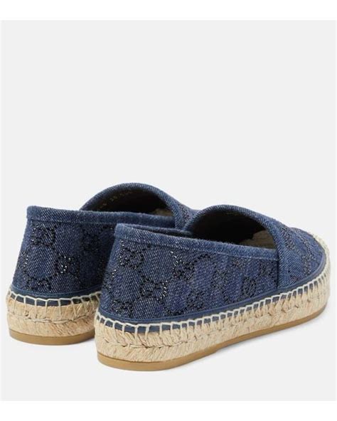 gucci denim espadrilles|gucci espadrilles farfetch.